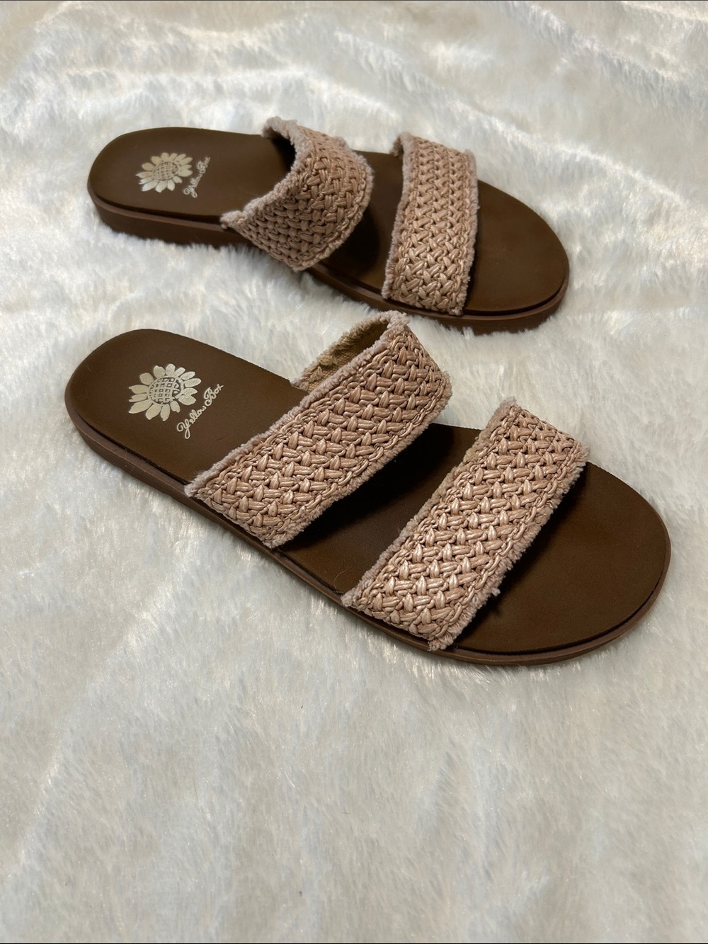 Women's Woven Double-Strap Slide Sandal